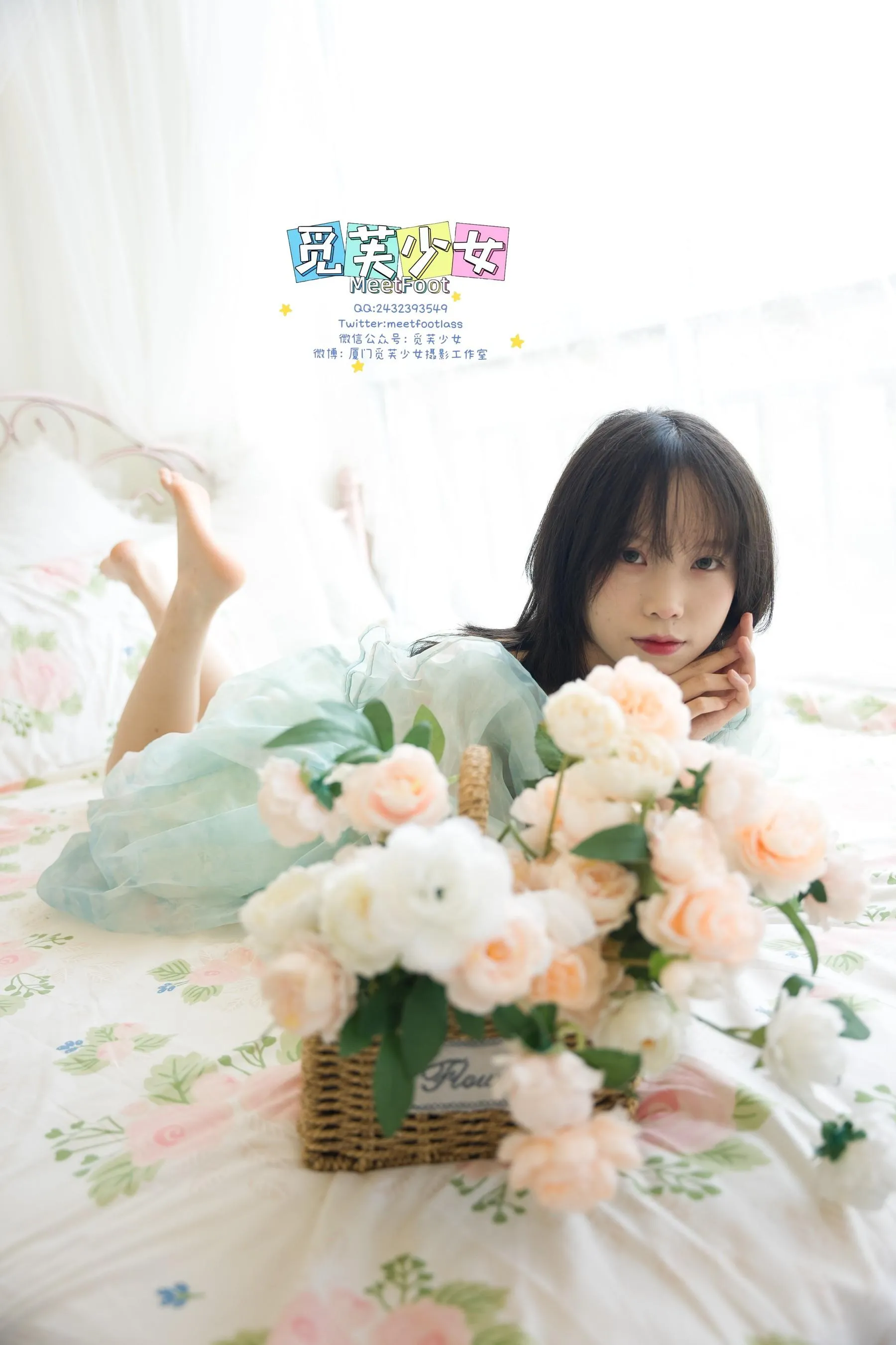 觅芙少女 NO.033 小婉-一袭蓝色纱裙构筑今晚浪漫的梦境-PIC [249P]插图6
